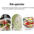 Stainless Steel Telescopic Sink Basket Multi Purpose Fruit Vegetable Strainer