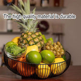 Multi Functional Wire Storage Basket Fruit Vegetable Holder for Kitchen Counter - 45-Degree Angle