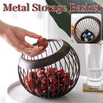 Creative Iron Melon Fruit Basket Capsule Holder Coffee Rack Dried Fruit Storage