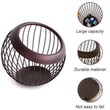 Creative Iron Melon Fruit Basket Capsule Holder Coffee Rack Dried Fruit Storage - 45-Degree Angle