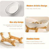 Modern Multi-layer Bamboo Fruit Snack Plate Rack Creative Living Room Plate Rack - White - 45-Degree Angle