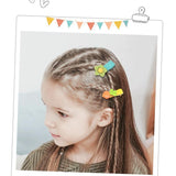 26Pcs Hair Clips Set Snap Bows and Hairpins for Styling and Everyday Use - Fruit and Vegetable ( Without Bottle) - Side View