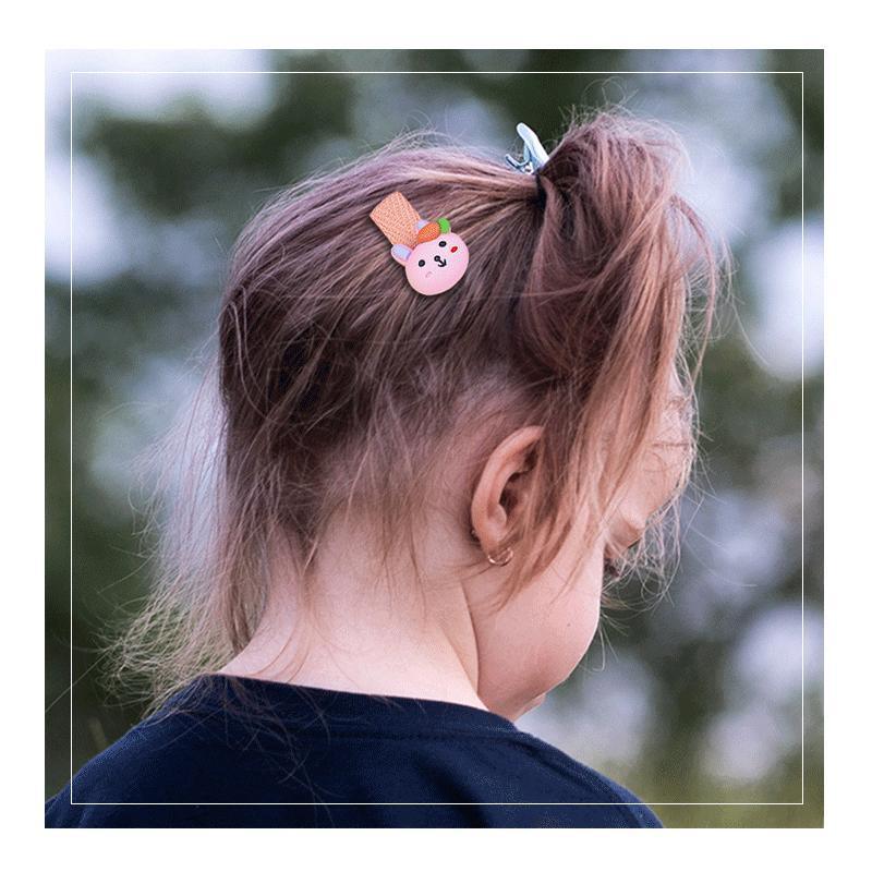 26Pcs Hair Clips Set Snap Bows and Hairpins for Styling and Everyday Use - Fruit and Vegetable ( Without Bottle)