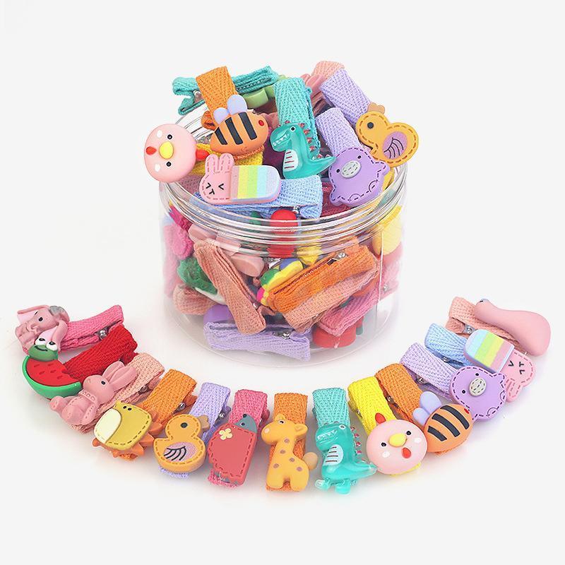 26Pcs Hair Clips Set Snap Bows and Hairpins for Styling and Everyday Use - Fruit and Vegetable ( Without Bottle)