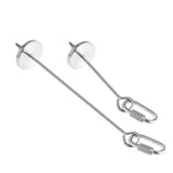 Pet Stainless Steel Bird Parrot Cage Skewer Food Meat Stick Spear Fruit Holder - 12CM - Front View