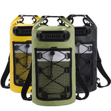 Outdoor Waterproof Dry Bag Roll Top Sack Rafting Swimming Hiking Travel Gear - Yellow - 30L