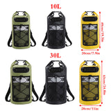 Outdoor Waterproof Dry Bag Roll Top Sack Rafting Swimming Hiking Travel Gear - Yellow - 30L - Side View