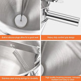 Stainless Steel Funnel Small Octopus Balls Tools With Rack Cupcakes Baking Dispe - 45-Degree Angle
