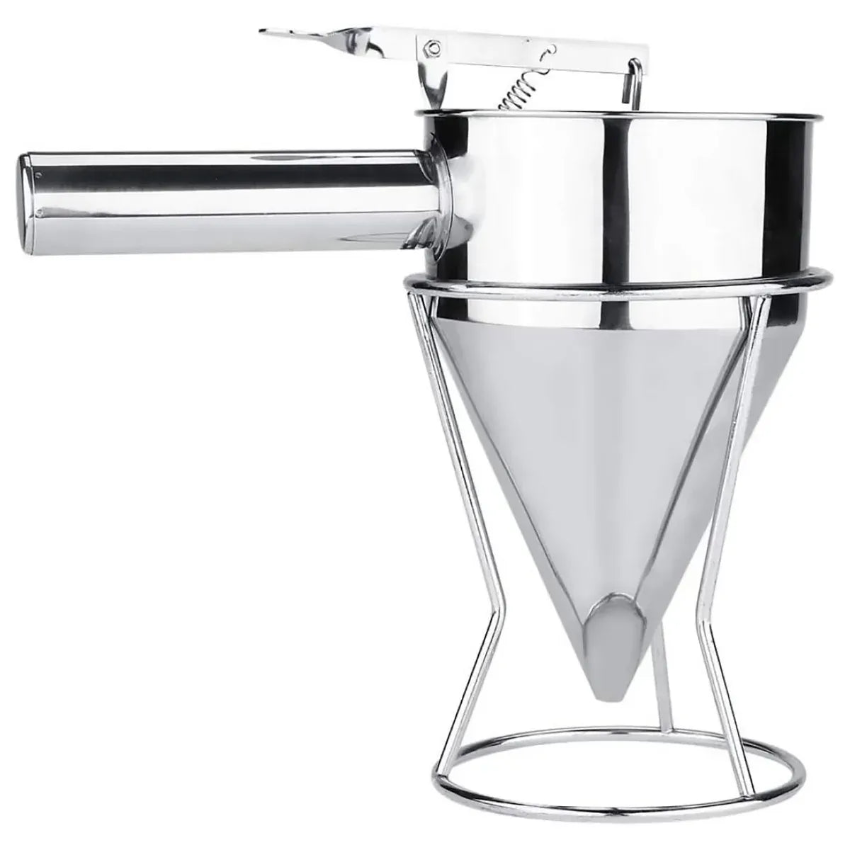Stainless Steel Funnel Small Octopus Balls Tools With Rack Cupcakes Baking Dispe