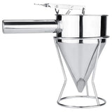 Stainless Steel Funnel Small Octopus Balls Tools With Rack Cupcakes Baking Dispe - Extra Image