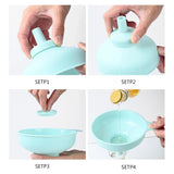 3 in 1 Multi Function Plastic Funnel Set Food Grade for Cooking Baking Liquid - Top-Down View