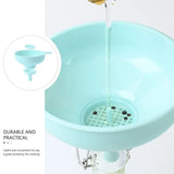 3 in 1 Multi Function Plastic Funnel Set Food Grade for Cooking Baking Liquid - 45-Degree Angle
