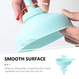 3 in 1 Multi Function Plastic Funnel Set Food Grade for Cooking Baking Liquid - Rear View