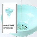 3 in 1 Multi Function Plastic Funnel Set Food Grade for Cooking Baking Liquid - Extra Image