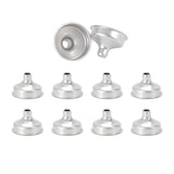 10 PCS Stainless Steel Small Funnel Set for Hip Flasks Camping Kitchen Use - Front View