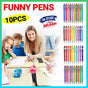 Funny Pens Swear Word Pen Set Black Ink Writing Pen Funny Office Diary Gift - Set B