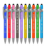 Funny Pens Swear Word Pen Set Black Ink Writing Pen Funny Office Diary Gift - Set B - Rear View