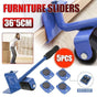 Furniture Lifter and Mover Tool Set 5PCS Heavy Duty Roller Sliders for Moving