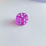 12-48PCS 6 Sided Games Dice Transparent Coloured Game Play Toy Bulk Board Game - 12PCS