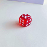 12-48PCS 6 Sided Games Dice Transparent Coloured Game Play Toy Bulk Board Game - 12PCS