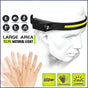 Cob Led Motion Sensor Head Torch Headlight Usb Headlamp Waterproof  Rechargeable