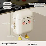 Large Waterproof Wall Mounted Rubbish Bin for Kitchen Bathroom Waste Storage