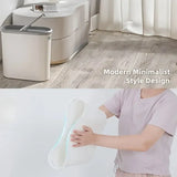 Simple Garbage Can with Lid Household Clamped Plastic Bucket Flip Lid Kitchen - Close-Up Angle