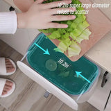 Wall Mounted Hanging Wastebasket with Sliding Lid for Kitchen and Bathroom Use - 7L - Close-Up Angle