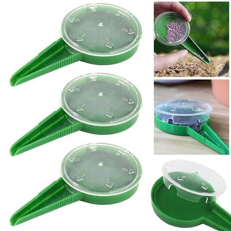 Au 3Pcs Seed Dispenser Garden Plant Spreaders Plastic Seeder Sower Planter Tool