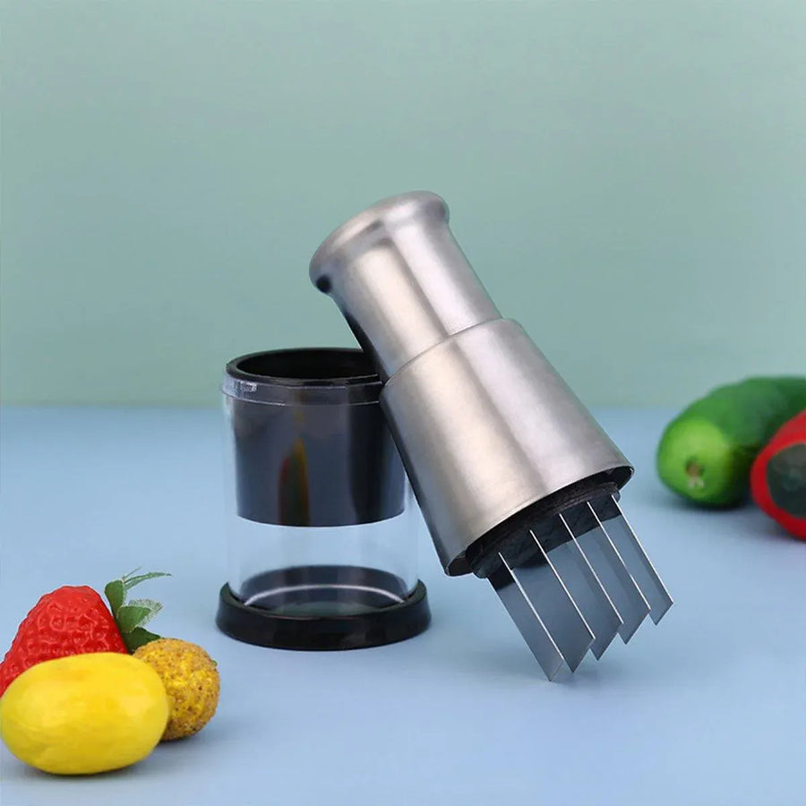 304 Stainless Steel Garlic Press Crusher Manual Garlic Mincer Kitchen Tool