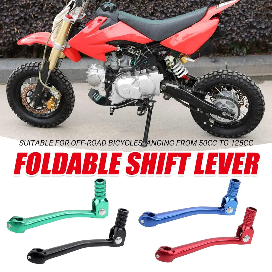 Foldable Gear Shift Lever Replacement for 50-250cc Pit Dirt Bike Off Road Motorcycle - Red