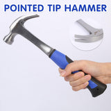 Geologist Rock Pick Pointed Tip Geological Hammer Geology Prospecting Hand Tools - 45-Degree Angle