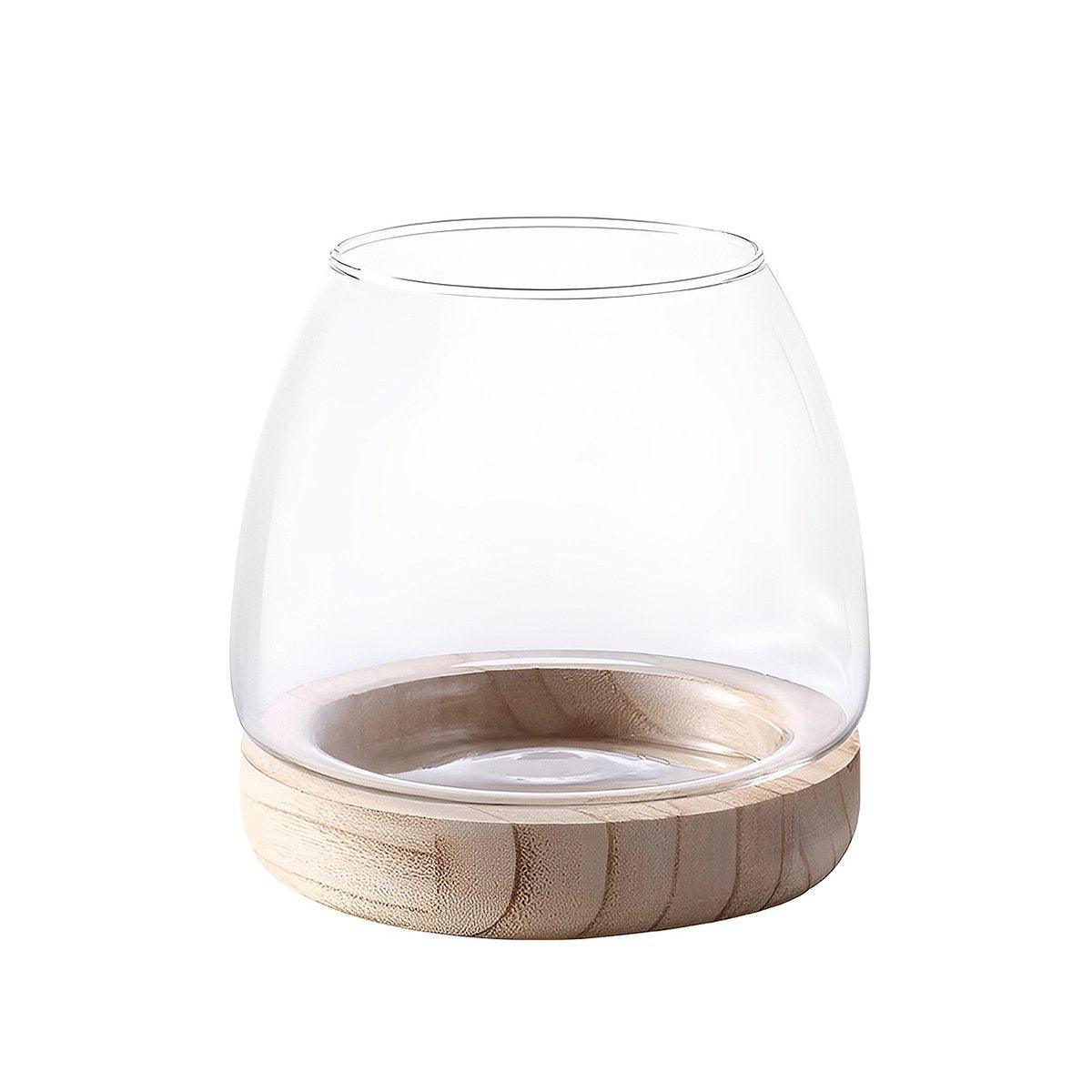 Japanese Style Small Glass Vases Fish Tank for Elegant Home Decor - L