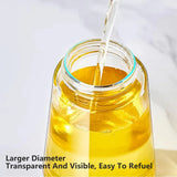 2-in-1 470ml Glass Oil Bottle Spray Pour Automatic Pressure Control Kitchen Tool - Beige - Extra Image