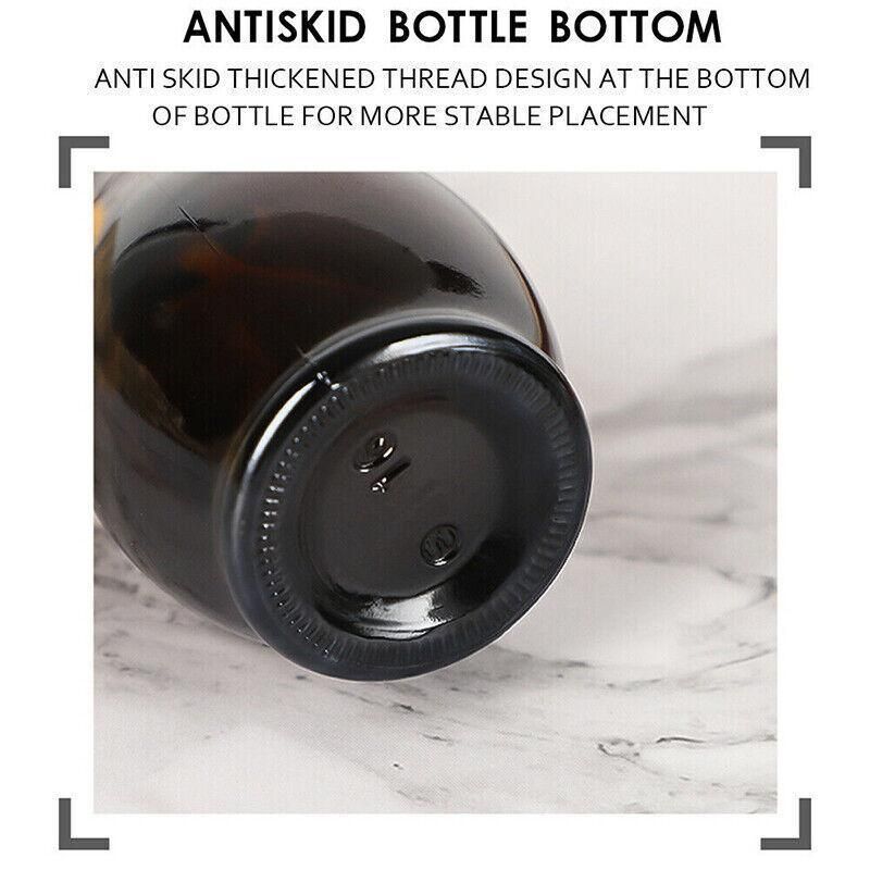 30-100Ml Amber Glass Essential Oil Spray Roller Bottles Mist Sprayer Containers - 50 ML 5PCS