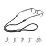 Glasses Lanyard Sports Comfortable Nylon Adjustable Spectacles Neck Strap Cord - Blue - Rear View