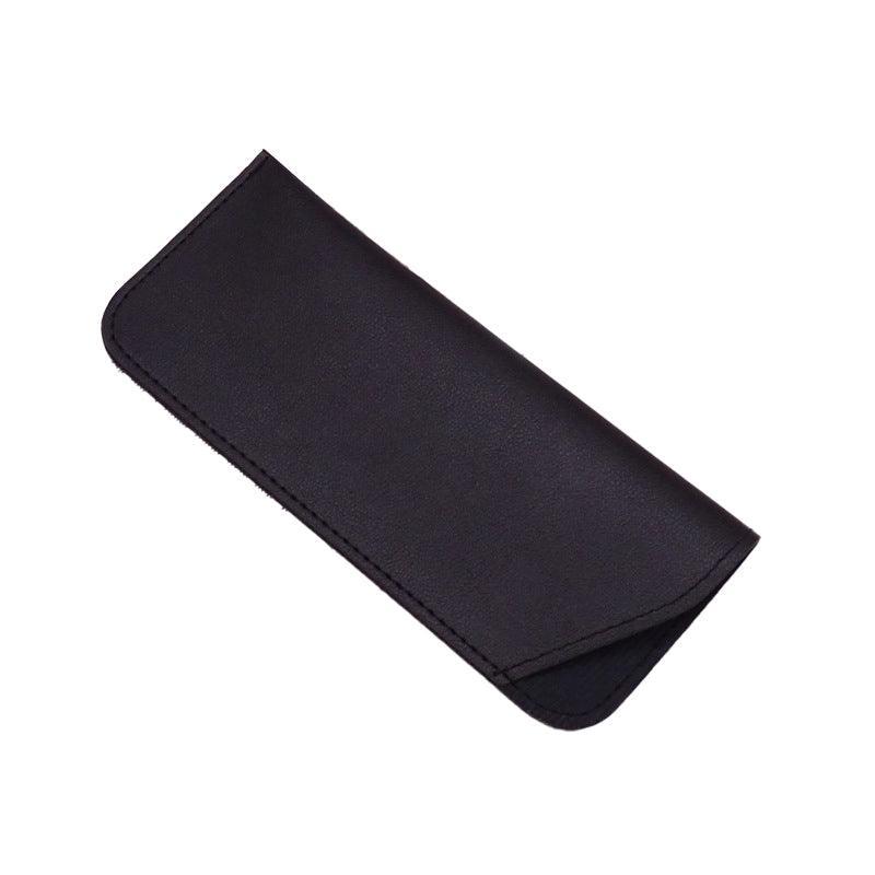 Pu Leather Eyeglass Sunglasses Reading Glasses Case Soft Pouch Bag Pocket - Grey