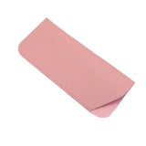 Pu Leather Eyeglass Sunglasses Reading Glasses Case Soft Pouch Bag Pocket - Pink - Extra Image