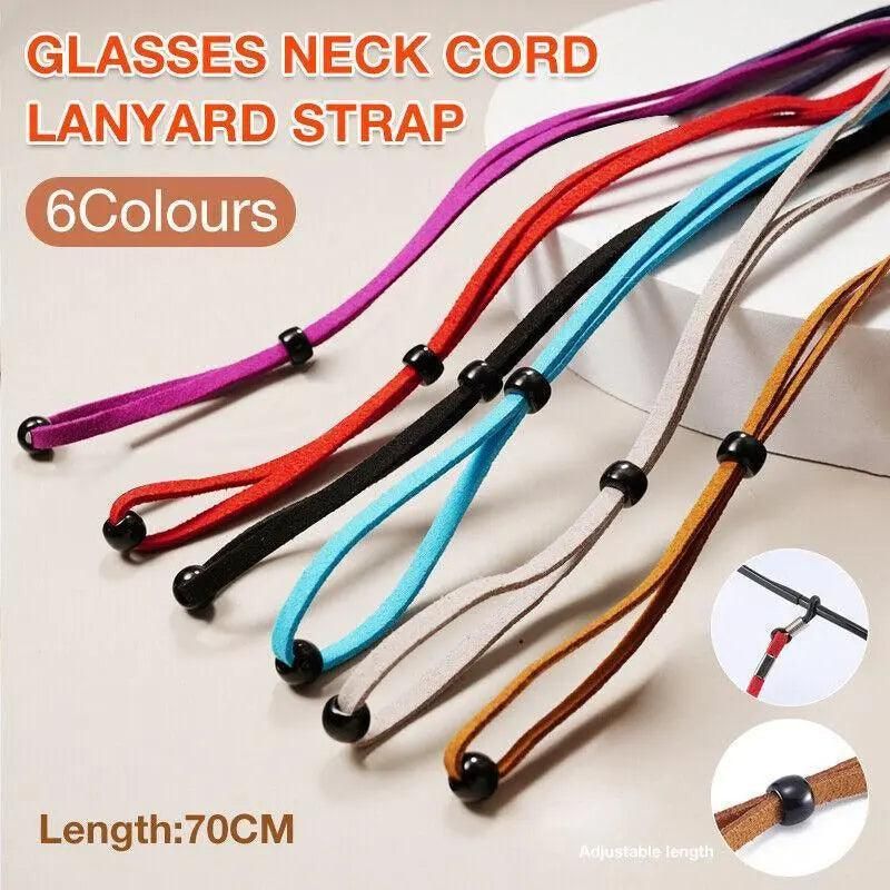 Adjustable Glasses Neck Strap Cord Lanyard for Spectacles and Reading Glasses - Purple