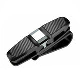 1Pc Car Glasses Holder Clip Case Sunglasses Eyeglasses Ticket Card Clip Holder - Front View