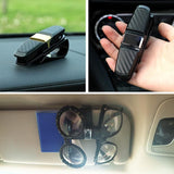 1Pc Car Glasses Holder Clip Case Sunglasses Eyeglasses Ticket Card Clip Holder - Side View