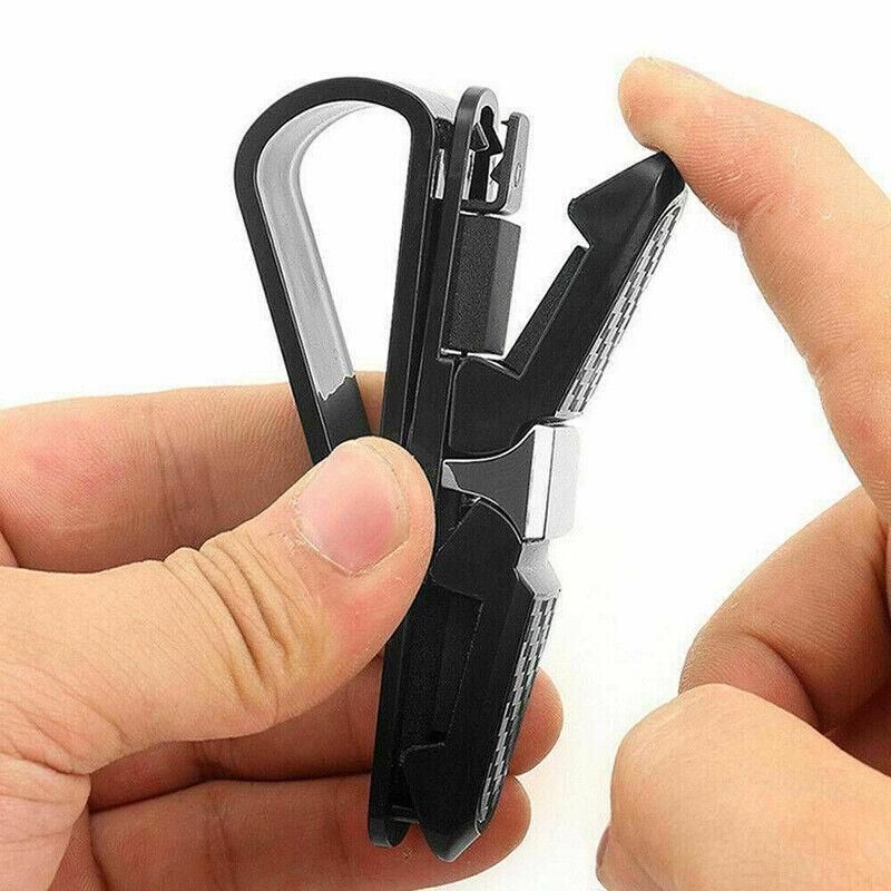 1Pc Car Glasses Holder Clip Case Sunglasses Eyeglasses Ticket Card Clip Holder