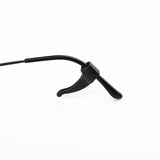 Silicone Glasses Ear Hooks Anti Slip Grip Spectacle Holder Sports Temple Tips - Black - Extra Image