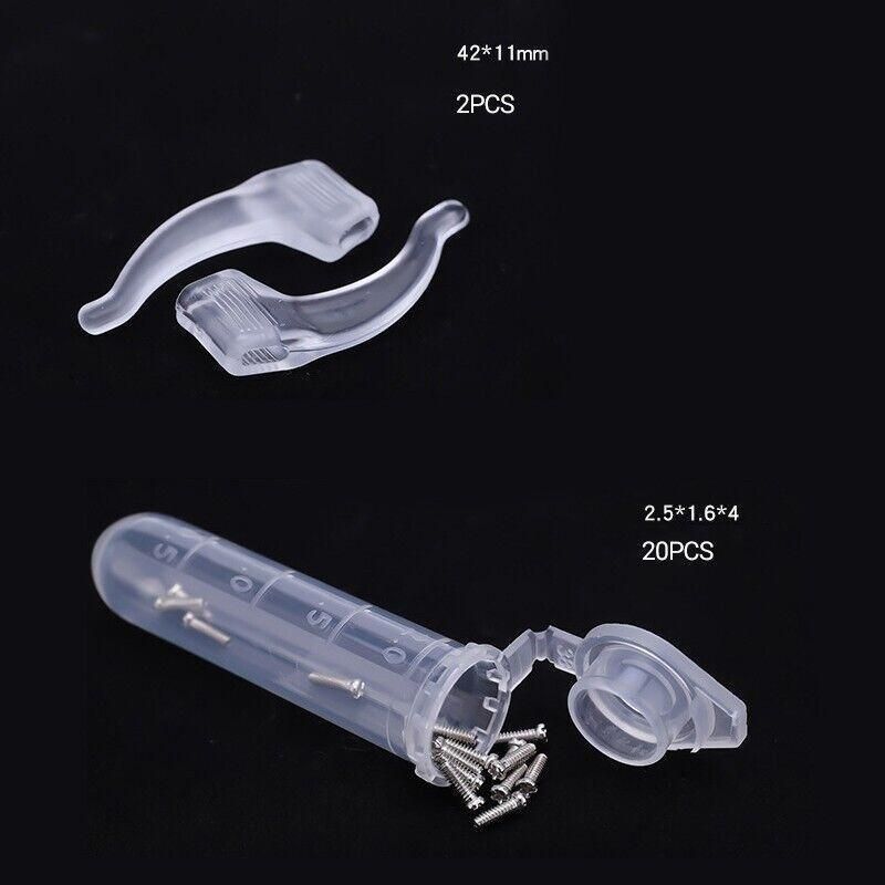 Eyeglass Sun Glasses Optical Repair Tool Screw Nut Nose Pad Assortment Set Kit