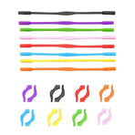 Silicone Glasses Strap and Ear Grip Set Eyeglasses Holder Cord with Hooks 20cm - Green