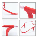Silicone Glasses Strap and Ear Grip Set Eyeglasses Holder Cord with Hooks 20cm - Green