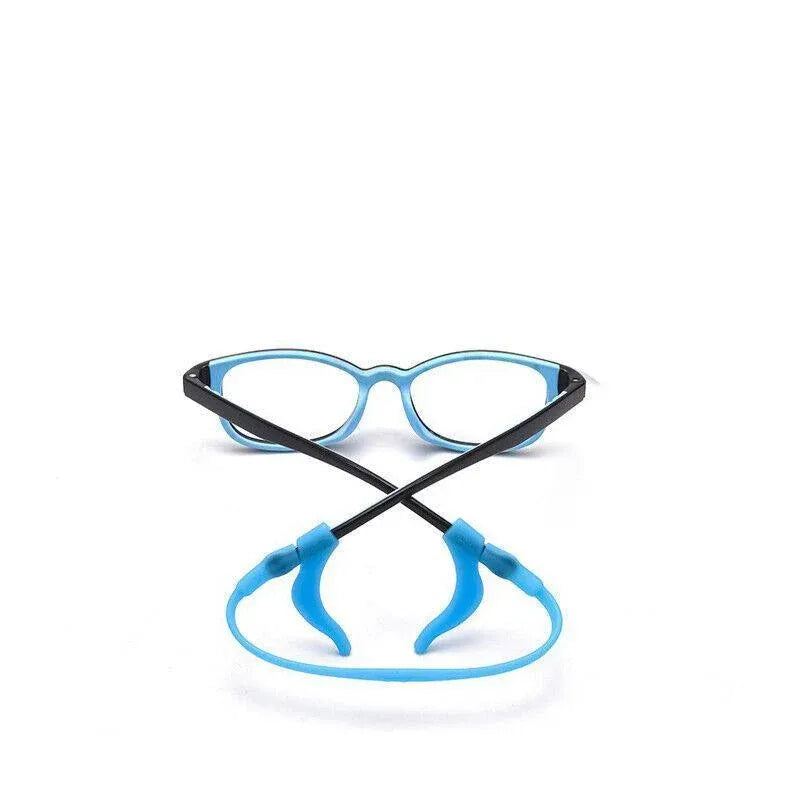 Silicone Glasses Strap and Ear Grip Set Eyeglasses Holder Cord with Hooks 20cm - Green