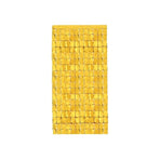 Rectangle Tinsel Curtain Shimmer Wall Backdrop 2M Length Party Decoration Sequin - Gold