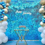 Rectangle Tinsel Curtain Shimmer Wall Backdrop 2M Length Party Decoration Sequin - Light Pink