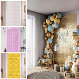 Rectangle Tinsel Curtain Shimmer Wall Backdrop 2M Length Party Decoration Sequin - Rose Gold
